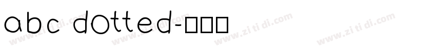 abc dotted字体转换